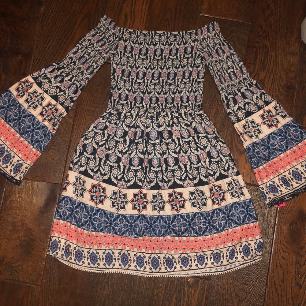 a off the shoulder and long sleeve